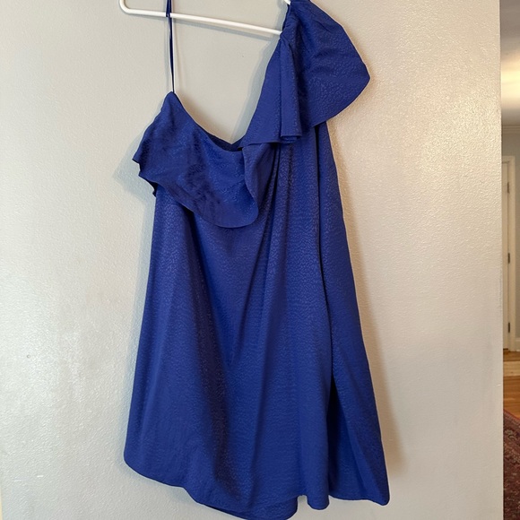 Stunning Royal Blue Animal Print Fancied Frock - Picture 12 of 14